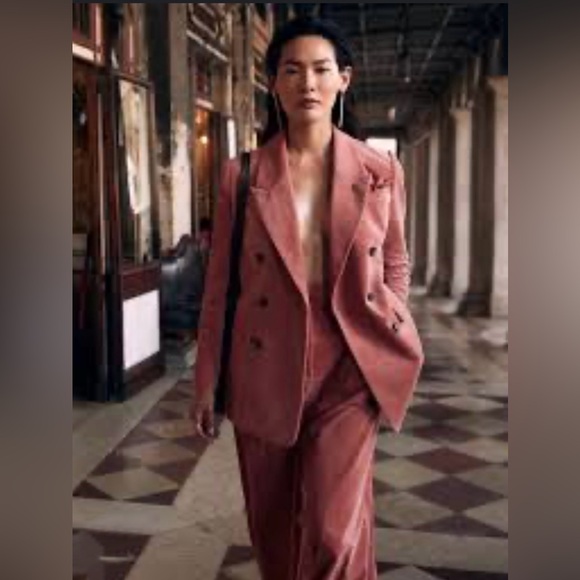 Banana Republic DB Corduroy Blazer, Pink Blush, size 4 - Picture 13 of 13